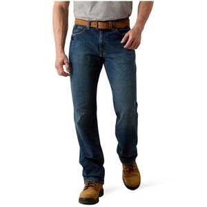 Ariat Men's Rebar‎ M3 Loose Straight Fit Jeans 40x32 Sierra Wash 10022605